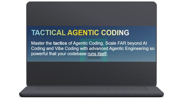 IndyDevDan - Tactical Agentic Coding & Agentic Engineer
